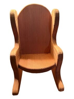 Handcrafted Wooden Mini Rocking Chair - Natural Pine